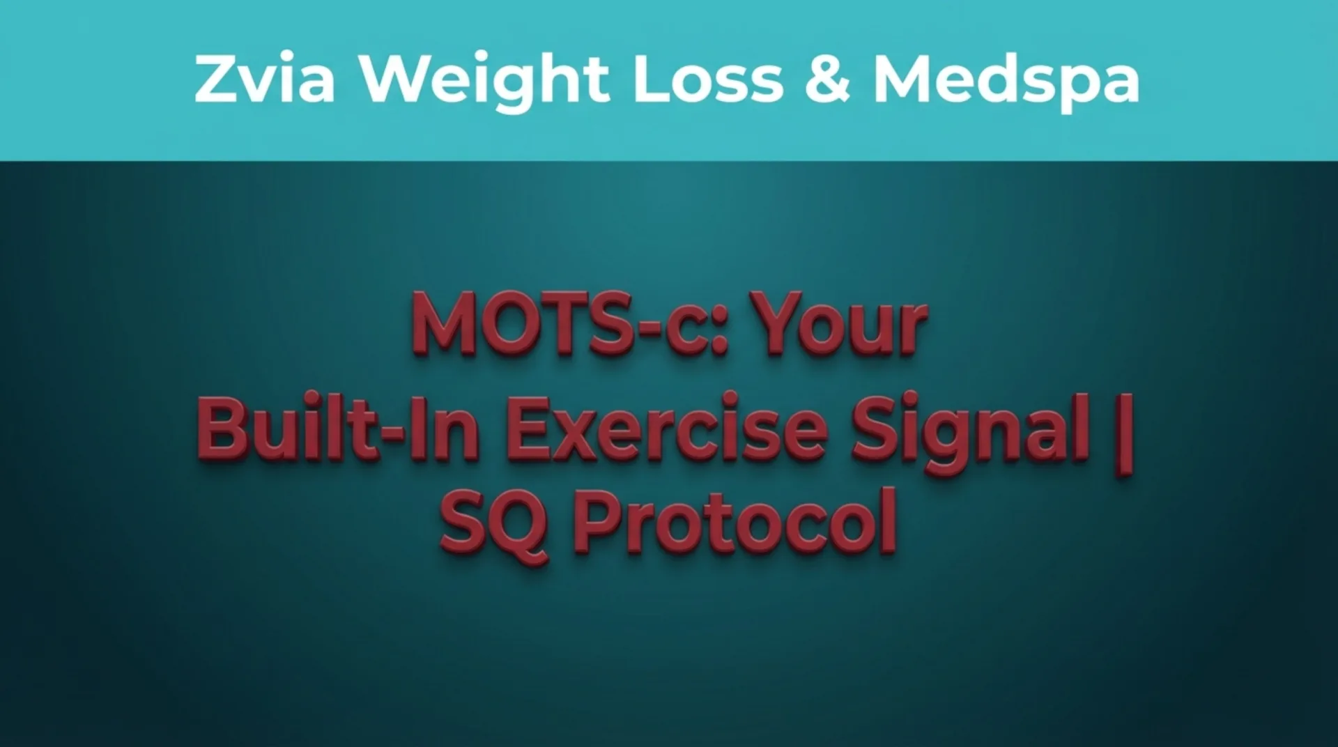 MOTS-c Protocol Guide — slide 1 of 13